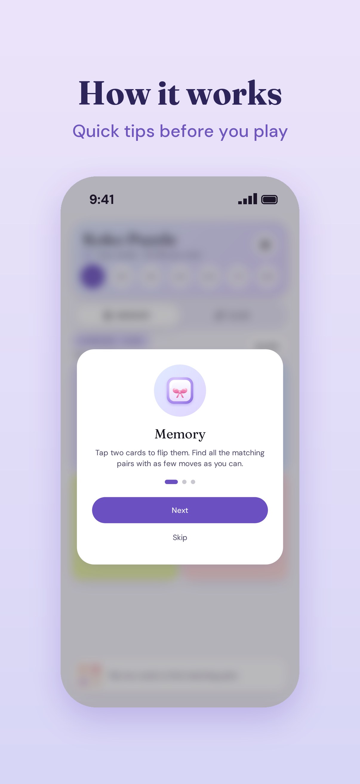 Koko Puzzle app screen 1